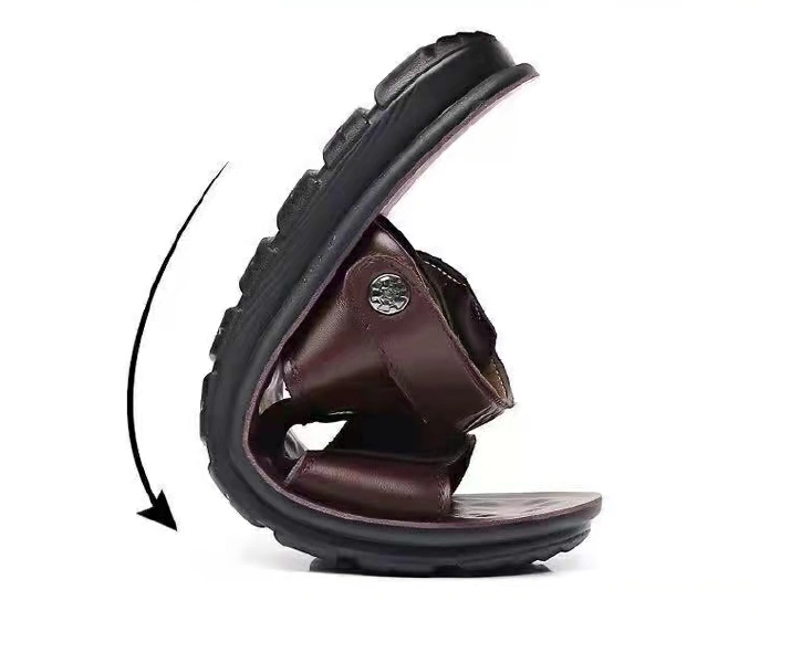 FEELING Men's sandals Summer new men's beach shoes PVC lightweight breathable anti-slip wear-resistant soft sole men's dual-use cool slippers