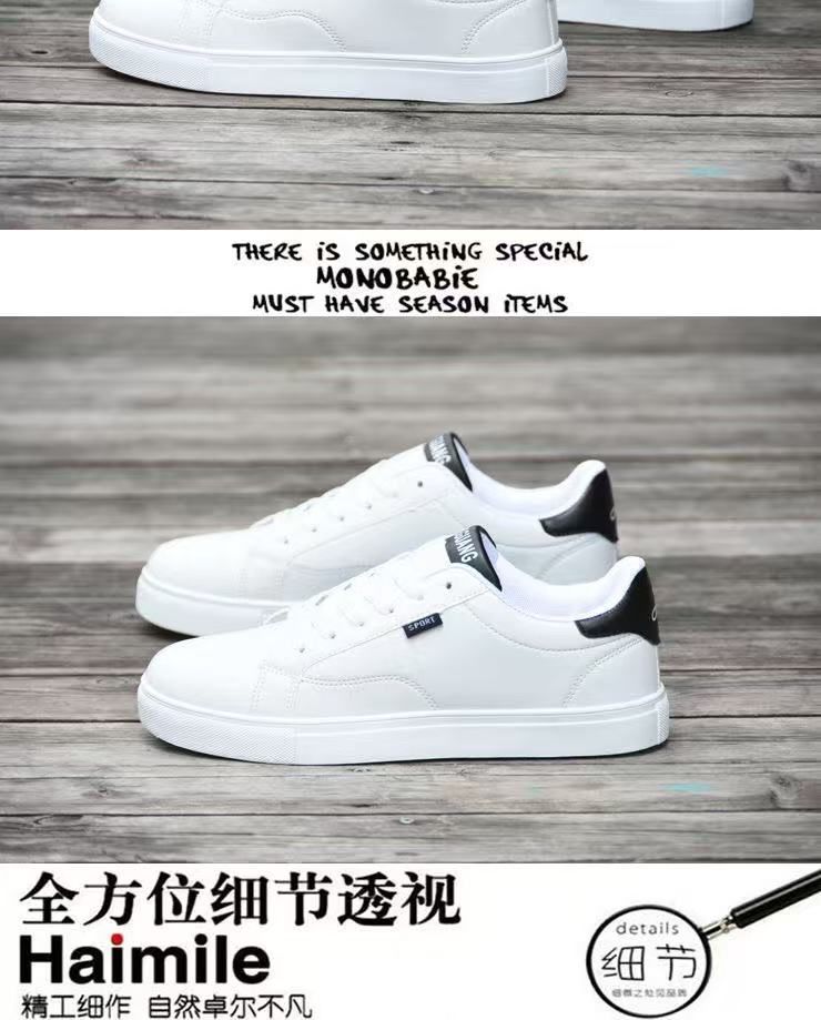 [New·Hot Sale] Men's Flat Shoes Soft Bottom Breathable Leather Sports Shoes Fashionable Cool and Handsome Men's Shoes Men's Shoes Sports Shoes Men's Shoes