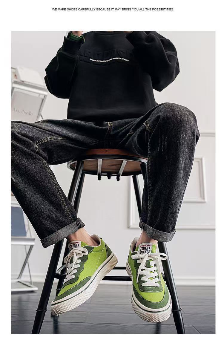 FEELING [New·Hot Sale] Size 40-48 Fashion Sports Men's Shoes Canvas Breathable Men's Shoes Trendy Sports Cas Men's Sports Shoes Men's Running Shoes