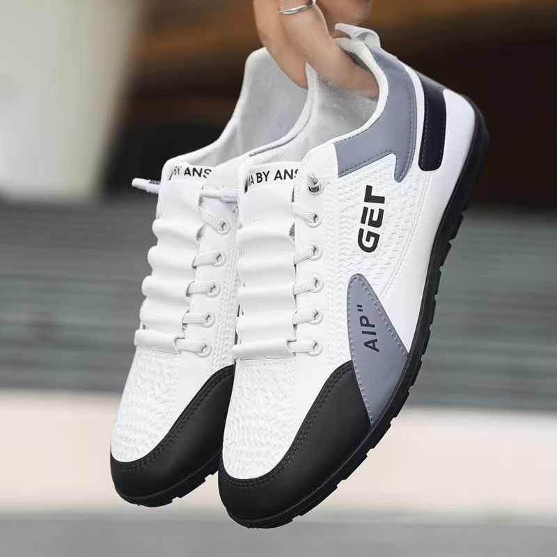 FEELING [New·Hot Sale] Size 40-47 Men's Shoes Forrest Gump Shoes Sports Shoes Men's Fashion Running Shoes PU Leather Sports Casual Shoes