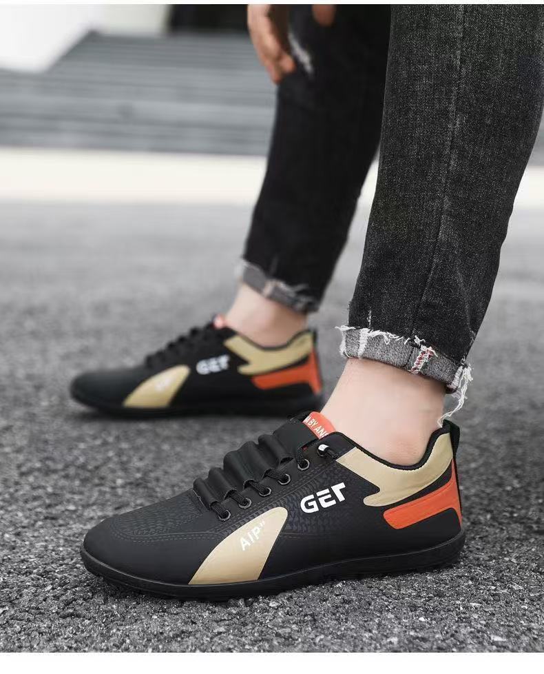 FEELING [New·Hot Sale] Size 40-47 Men's Shoes Forrest Gump Shoes Sports Shoes Men's Fashion Running Shoes PU Leather Sports Casual Shoes