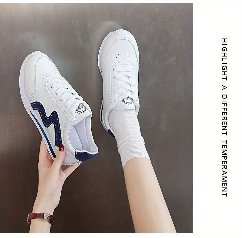 FEELING [New·Hot Sale] Size 37-43 Forrest Gump Shoes Women's Shoes Women's Sports Shoes Fashion Running Shoes PU Leather Cas Shoes