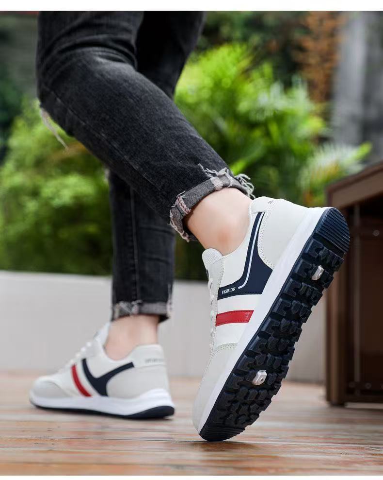 FEELING [New·Hot Sale] Hot Sale Men's Shoes Trendy Fashion Men's Sports Shoes Artificial Leather Men's Casual Shoes Breathable D Men's Running Shoes