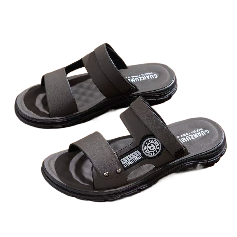 FEELING Sizes 40-46 【New Hot Selling】 Men's Sports Beach Shoes, PVC Material, Thick Sole, Rubber Sandals, Wear-resistant, Slip-resistant, and Waterproof