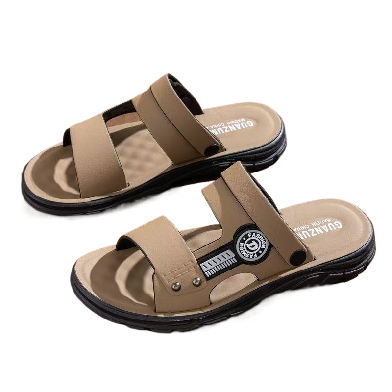 FEELING Sizes 40-46 【New Hot Selling】 Men's Sports Beach Shoes, PVC Material, Thick Sole, Rubber Sandals, Wear-resistant, Slip-resistant, and Waterproof