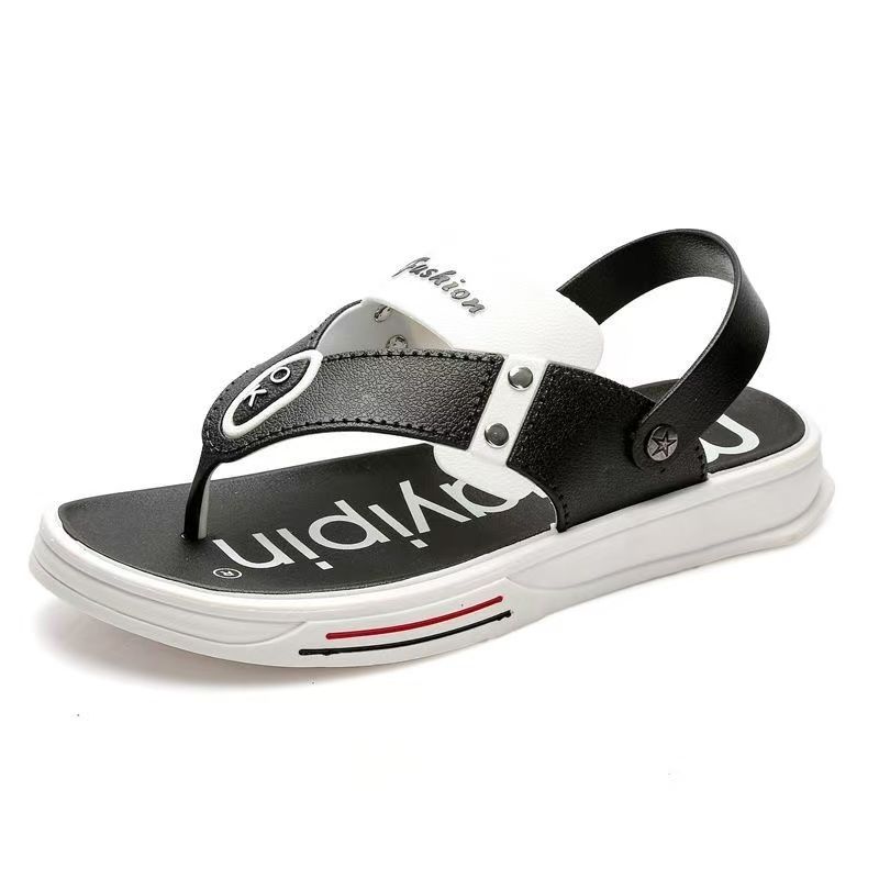 FEELING Sizes 40-49 [New Hot Selling] Men's Sandals, Indoor/Outdoor Reversible Flip-Flops, Beach Shoes, Fashionable Casual Driving Shoes