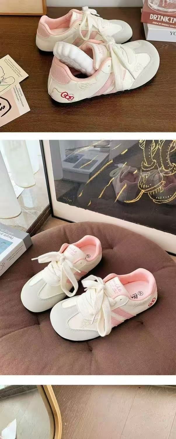 FEELING [New Hot Selling] Fashionable Super Girl Series Women's Sneakers TK Cat Embroidery Design Women's Sneakers Casual Women's Sports Running Shoes