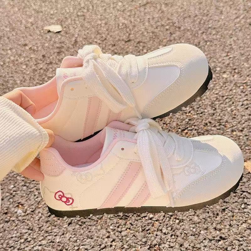 FEELING [New Hot Selling] Fashionable Super Girl Series Women's Sneakers TK Cat Embroidery Design Women's Sneakers Casual Women's Sports Running Shoes