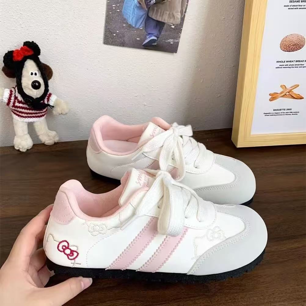 FEELING [New Hot Selling] Fashionable Super Girl Series Women's Sneakers TK Cat Embroidery Design Women's Sneakers Casual Women's Sports Running Shoes