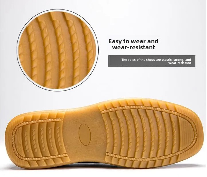 FEELING [New·Hot Sale] Size 40-45 Hot Sale First Layer Cowhide Calf Leather Men's Loafer Men's Business Cas Leather Shoes