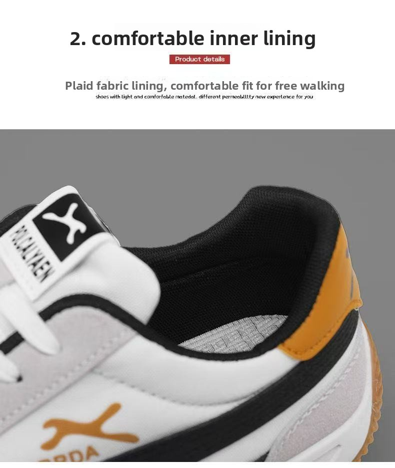 FEELING [New·Hot Sale] Size 40-46 Men's Gump Shoes Sports Shoes Breathable Multi-Material Leather Patchwork Soft Bottom Durable Men's Sports Shoes's Running Shoes