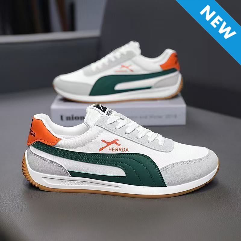 FEELING [New·Hot Sale] Size 40-46 Men's Gump Shoes Sports Shoes Breathable Multi-Material Leather Patchwork Soft Bottom Durable Men's Sports Shoes's Running Shoes