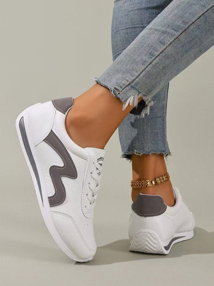 FEELING [New·Hot Sale] Size 37-43 Forrest Gump Shoes Women's Shoes Women's Sports Shoes Fashion Running Shoes PU Leather Cas Shoes
