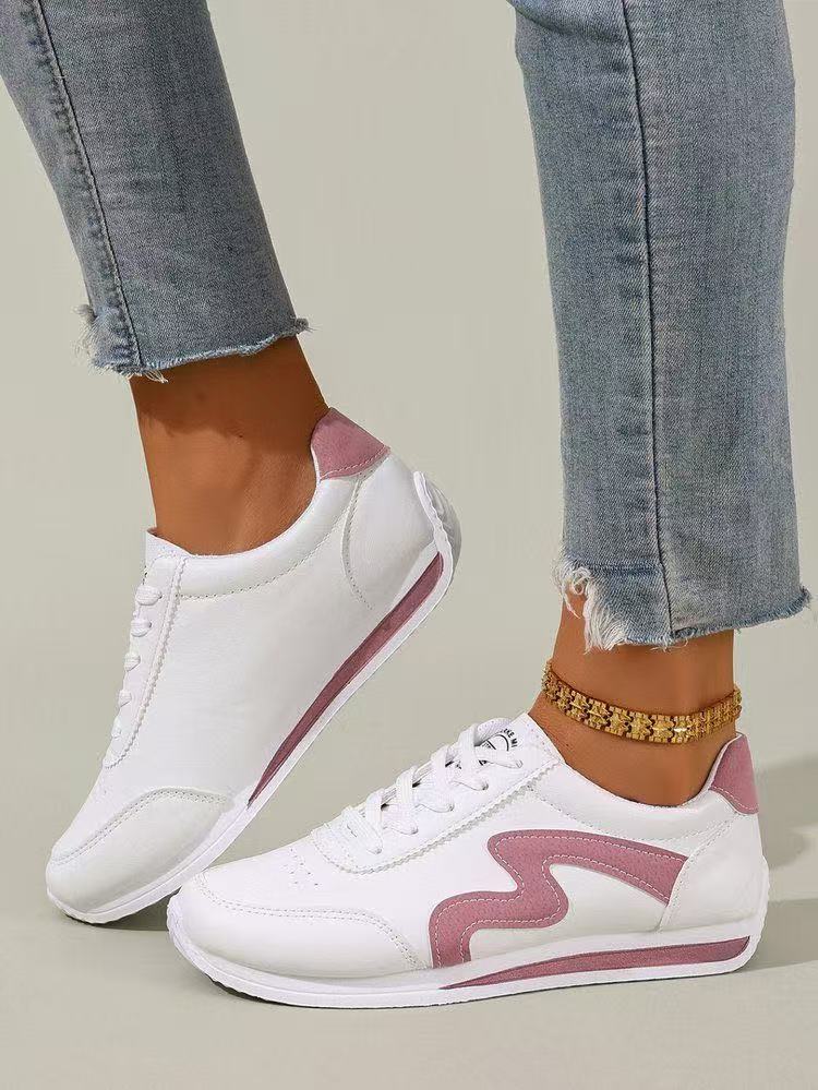 FEELING [New·Hot Sale] Size 37-43 Forrest Gump Shoes Women's Shoes Women's Sports Shoes Fashion Running Shoes PU Leather Cas Shoes