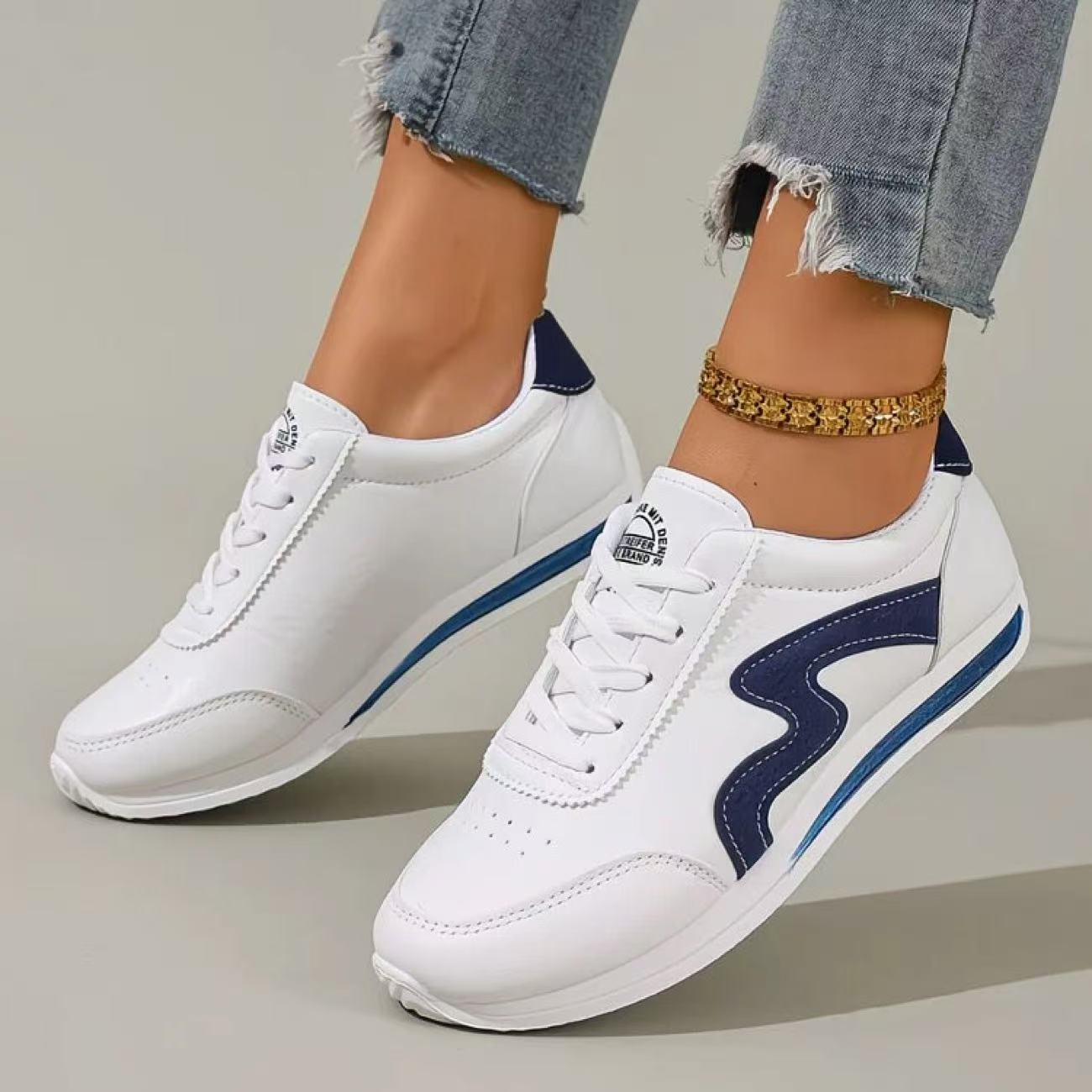 FEELING [New·Hot Sale] Size 37-43 Forrest Gump Shoes Women's Shoes Women's Sports Shoes Fashion Running Shoes PU Leather Cas Shoes