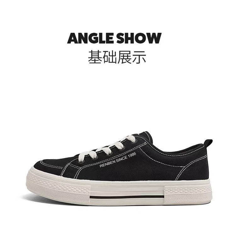 FEELING [New Arrival & Hot Selling] Men's Fashion Canvas Sneakers, Men's Flat Sneakers, Casual Sports Shoes