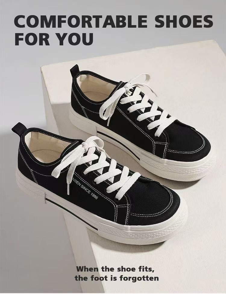 FEELING [New Arrival & Hot Selling] Men's Fashion Canvas Sneakers, Men's Flat Sneakers, Casual Sports Shoes