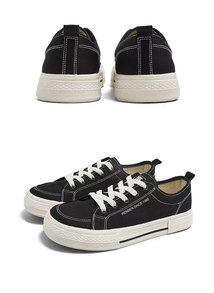 FEELING [New Arrival & Hot Selling] Men's Fashion Canvas Sneakers, Men's Flat Sneakers, Casual Sports Shoes