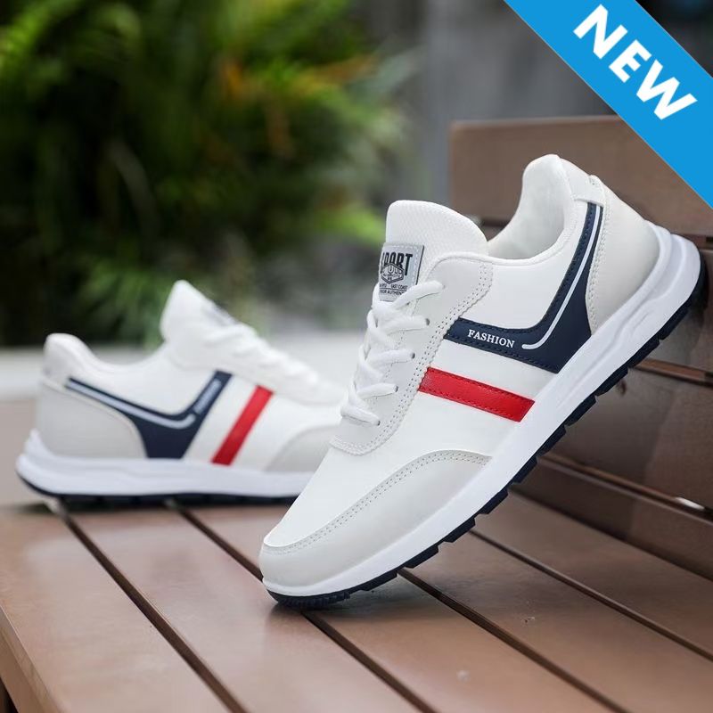 FEELING [New·Hot Sale] Hot Sale Men's Shoes Trendy Fashion Men's Sports Shoes Artificial Leather Men's Casual Shoes Breathable D Men's Running Shoes