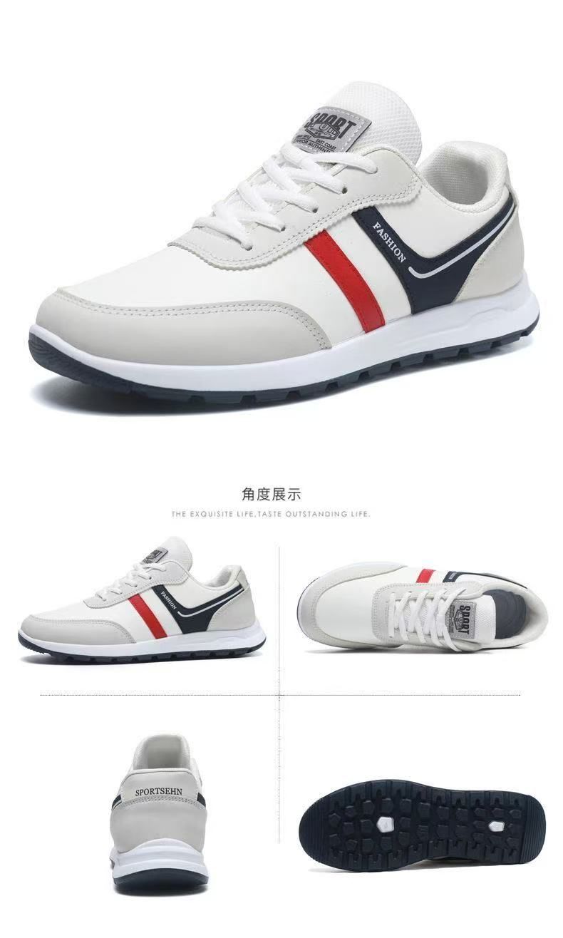 FEELING [New·Hot Sale] Hot Sale Men's Shoes Trendy Fashion Men's Sports Shoes Artificial Leather Men's Casual Shoes Breathable D Men's Running Shoes