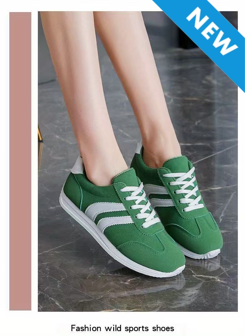 FEELING [New·Hot Sale] Size 37-43 Forrest Gump shoes canvas women's shoes sports shoes women's breathable soft sole fashion shoes casual shoes ladies running shoes