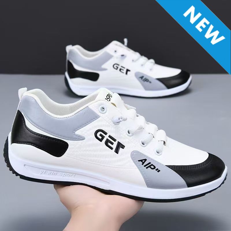 FEELING [New·Hot Sale] Size 40-47 Men's Shoes Forrest Gump Shoes Sports Shoes Men's Fashion Running Shoes PU Leather Sports Casual Shoes