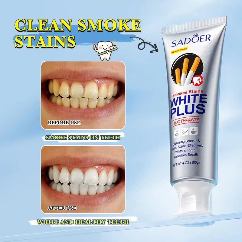 100g Whitening Toothpaste Brightening & Stain Removing Tobacco Stains and Yellow Protect Gums Fresh Breath Whitening Teeth Care