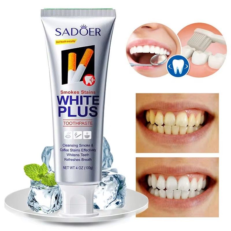 100g Whitening Toothpaste Brightening & Stain Removing Tobacco Stains and Yellow Protect Gums Fresh Breath Whitening Teeth Care