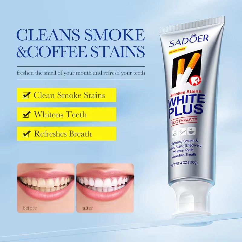 100g Whitening Toothpaste Brightening & Stain Removing Tobacco Stains and Yellow Protect Gums Fresh Breath Whitening Teeth Care