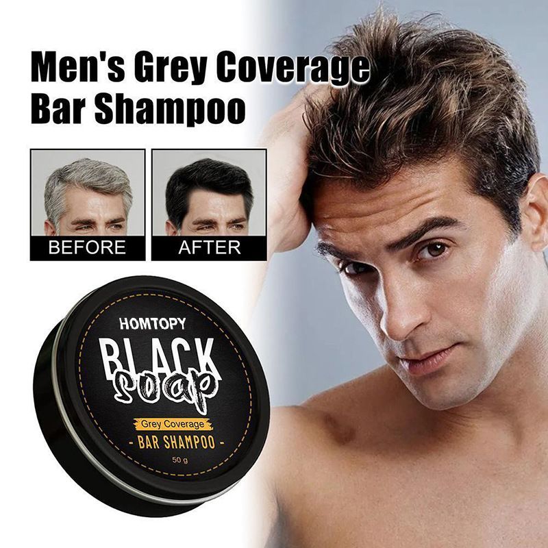 Shampoo Bar For Black Hair Repair And Moisturizer Mane Black Reverse Bar Soap Cover Bar Soap For Black Hair For Men Hair Coverage