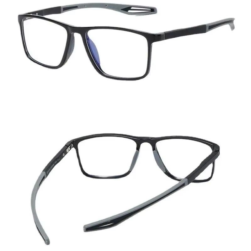 Fashion TR90 Reading Glasses for Men Spring Leg Sports Presbyopia Glasses Anti Blue Light Glasses    0 degree