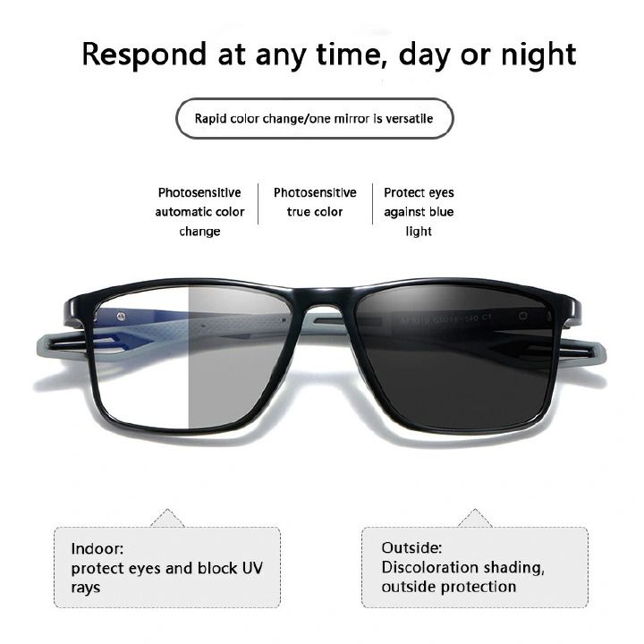 Fashion TR90 Reading Glasses for Men Spring Leg Sports Presbyopia Glasses Anti Blue Light Glasses    0 degree
