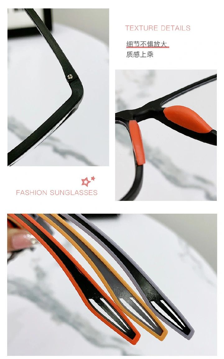 Fashion TR90 Reading Glasses for Men Spring Leg Sports Presbyopia Glasses Anti Blue Light Glasses    0 degree