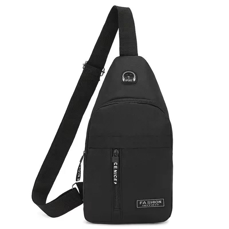 Chest Bag Fashion New Solid Color Men Chest Bag Outdoor Casual Fashion One Shoulder Crossbody Bag