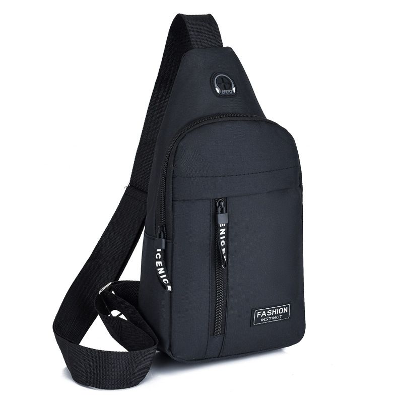 Chest Bag Fashion New Solid Color Men Chest Bag Outdoor Casual Fashion One Shoulder Crossbody Bag
