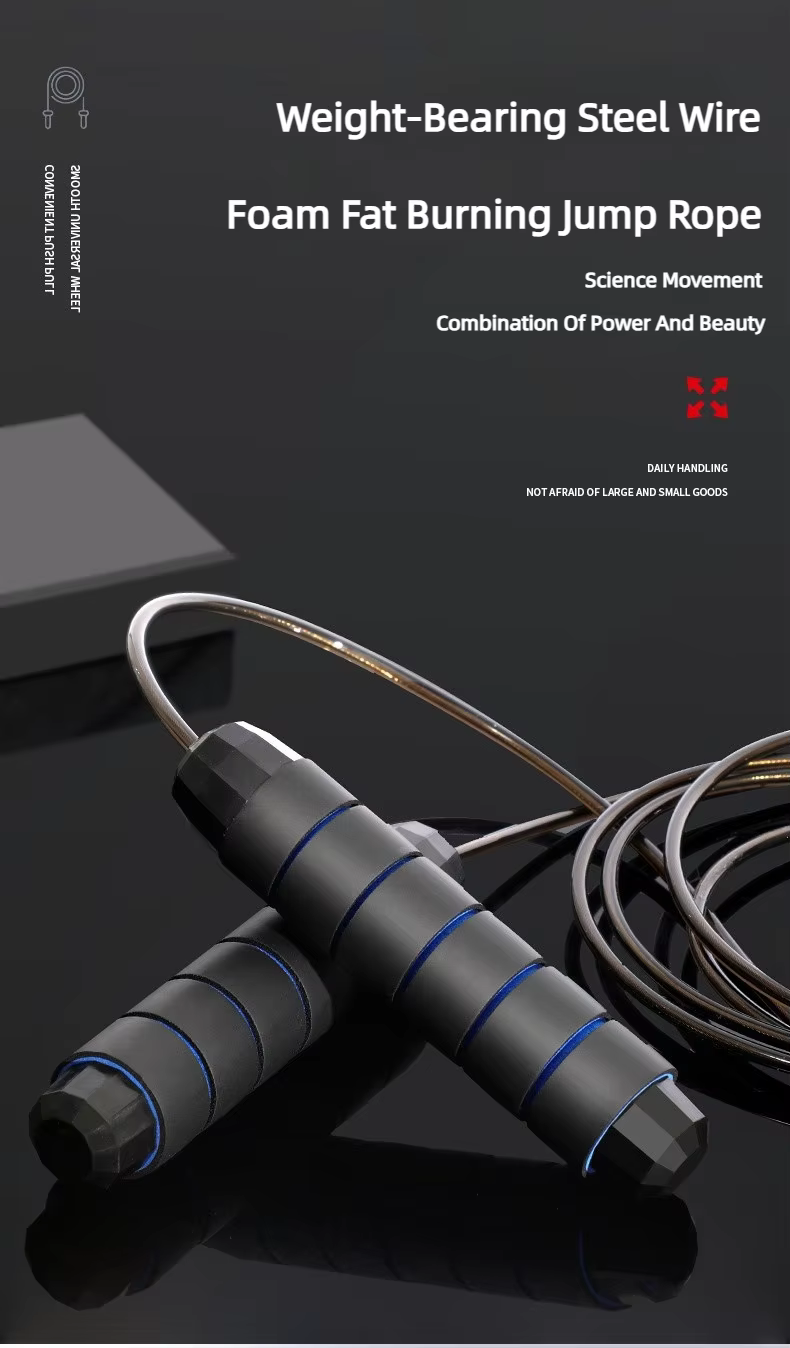 1PC Jump Rope Steel Wire Skipping Exercise Adjustable Jumping Fitness Workout Training Home Sport Equipment Tangle-Free