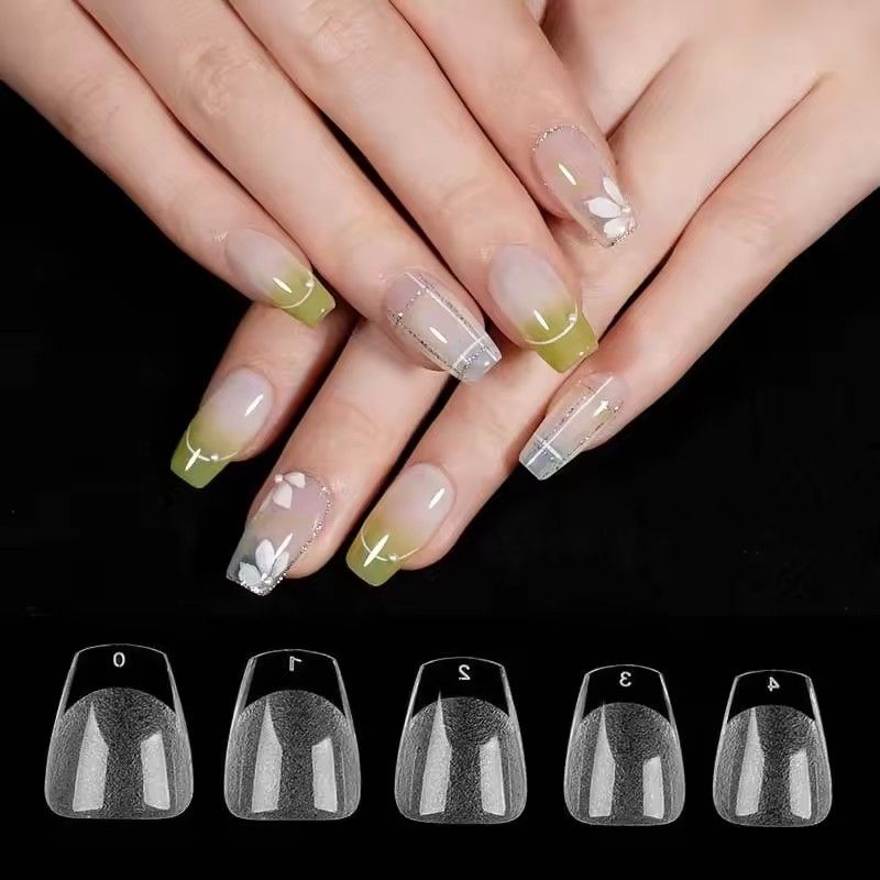 240Pcs/Box Half Matte XS Almond Nail Tips Full Cover Soft Gel False Artificial Nails Extension Perfect for Extra Short Nail Bed