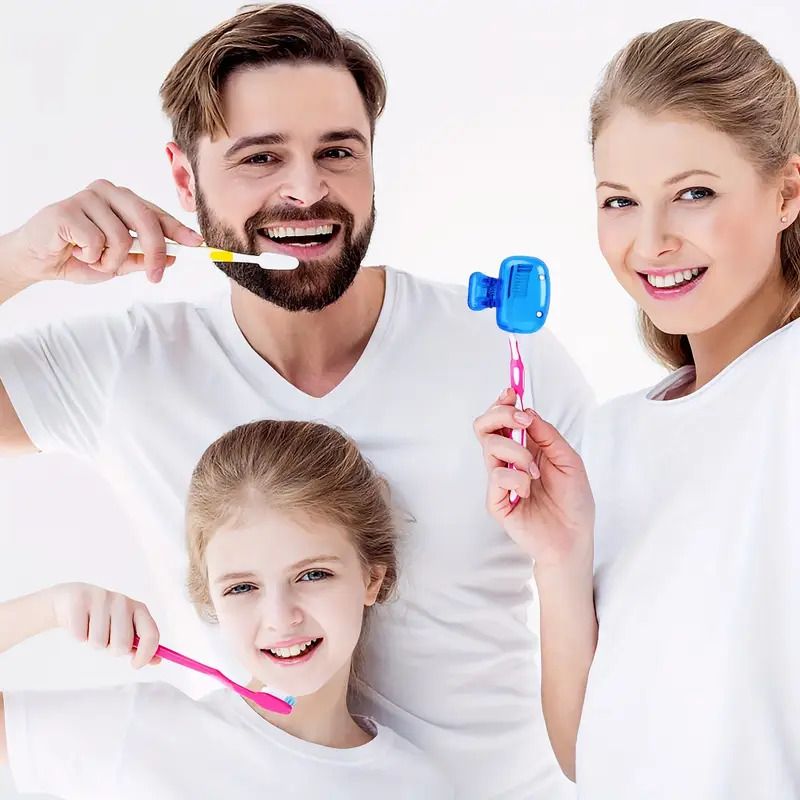 5Pcs/Pack Portable Toothbrush Protector Toothbrush Head Covers Storage Box Toothbrush Protector Case, Essential Bathroom Accessories for Home & Travel