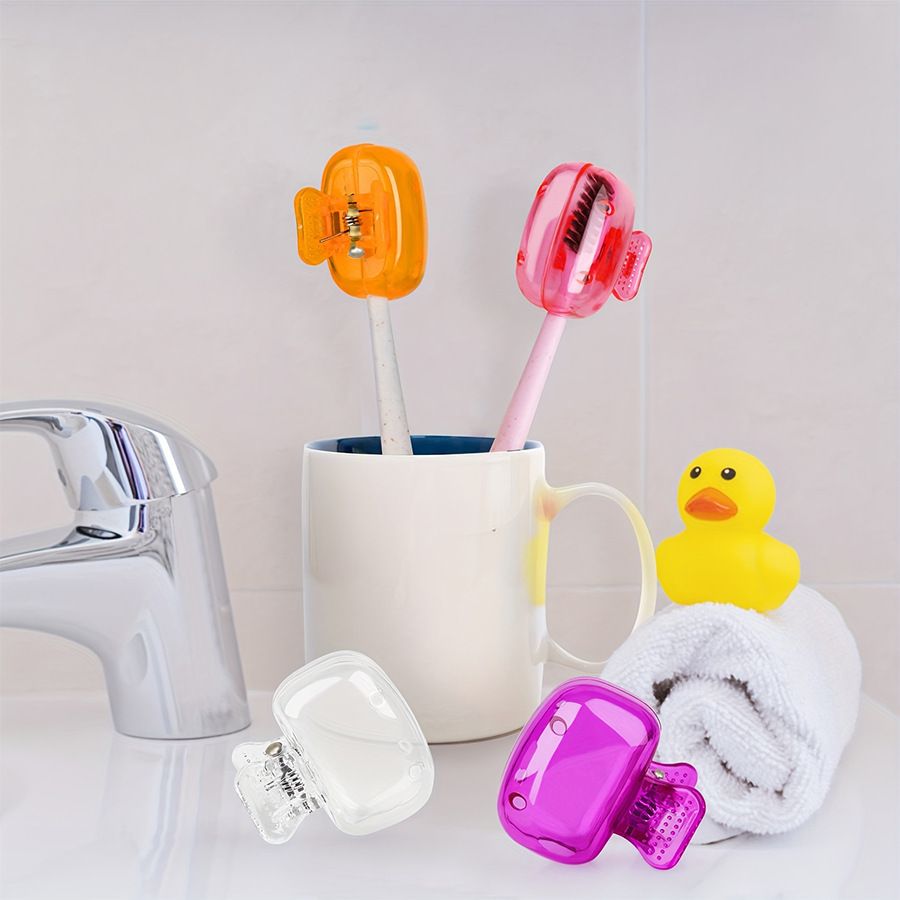 5Pcs/Pack Portable Toothbrush Protector Toothbrush Head Covers Storage Box Toothbrush Protector Case, Essential Bathroom Accessories for Home & Travel