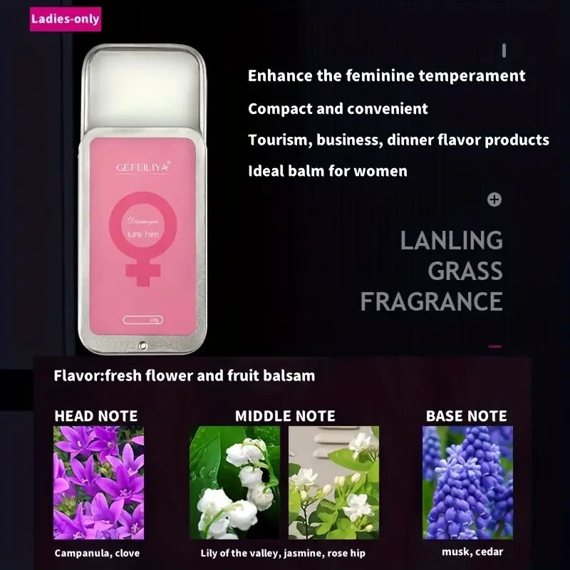 Refreshing Long Lasting Solid Perfume - Pheromone Solid Balm For Women And Men - Enhance Your Charm For Dating And Daily Life