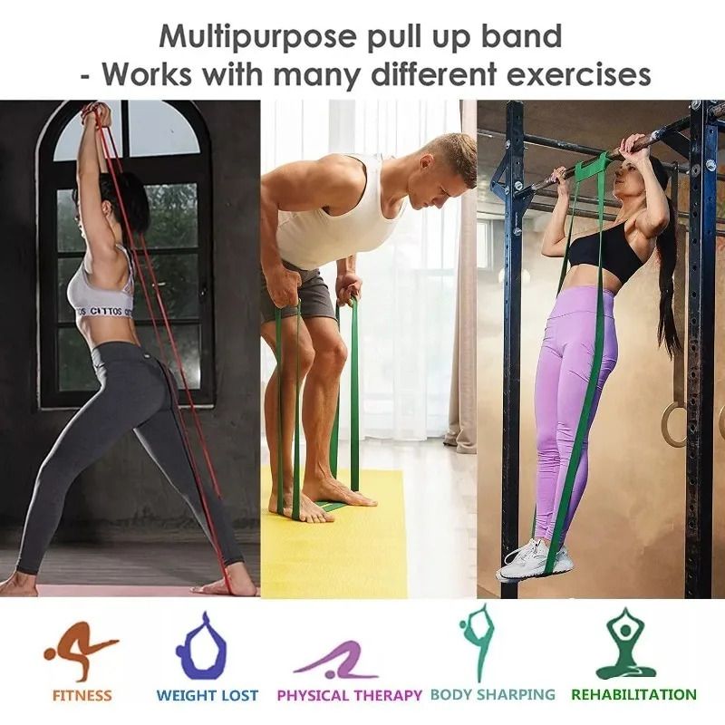 Fitness Resistance Band Boxing Agility Training Workout Gym Equipment Yoga Pilates Accessories Rubber Band Home Gym Shape Body