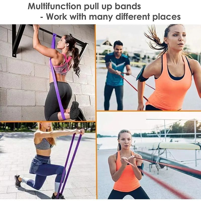 Fitness Resistance Band Boxing Agility Training Workout Gym Equipment Yoga Pilates Accessories Rubber Band Home Gym Shape Body