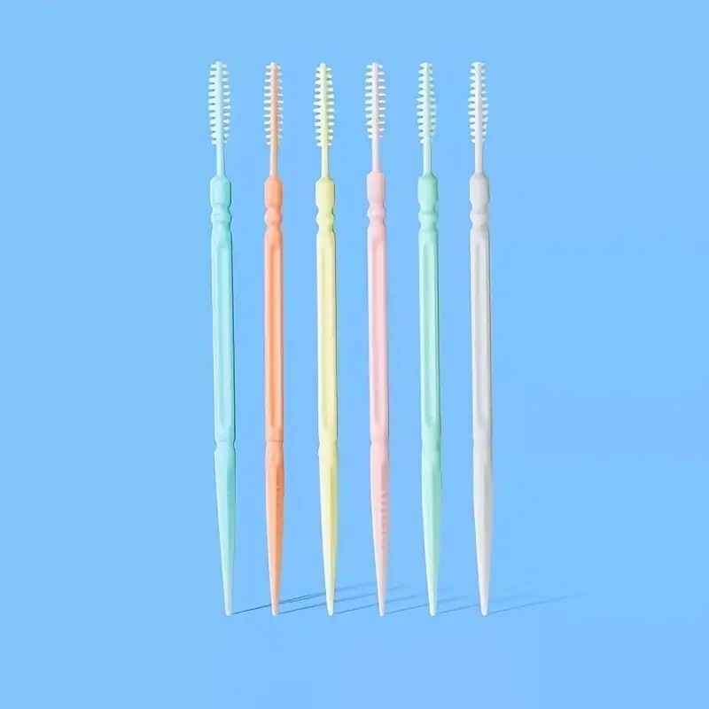 200pcs Deluxe Dual-Sided Interdental Brushes - Thorough Deep Cleaning for Healthy Gums - Portable & Disposable for Everyday Oral Care