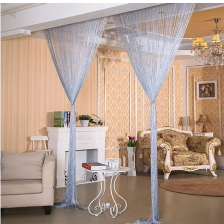 Door String Curtain Shiny Tassel Flash Line Window Curtain Valance Divider Decorative Party Wedding