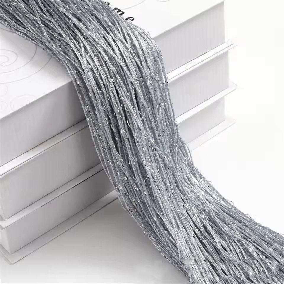 Door String Curtain Shiny Tassel Flash Line Window Curtain Valance Divider Decorative Party Wedding