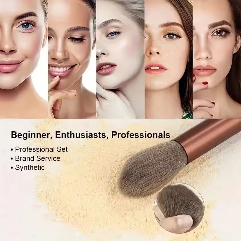 13Pcs Makeup Brushes Set Foundation  Powder Eyeshadow Concealer Blending Makeup brush set Beauty Tool with Storage Bag