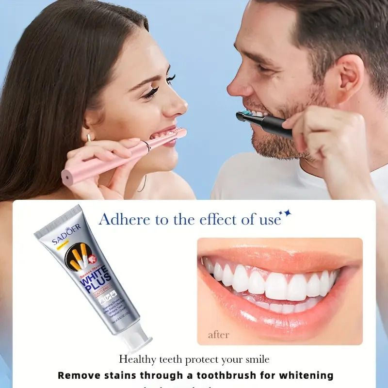 100g Whitening Toothpaste Brightening & Stain Removing Tobacco Stains and Yellow Protect Gums Fresh Breath Whitening Teeth Care