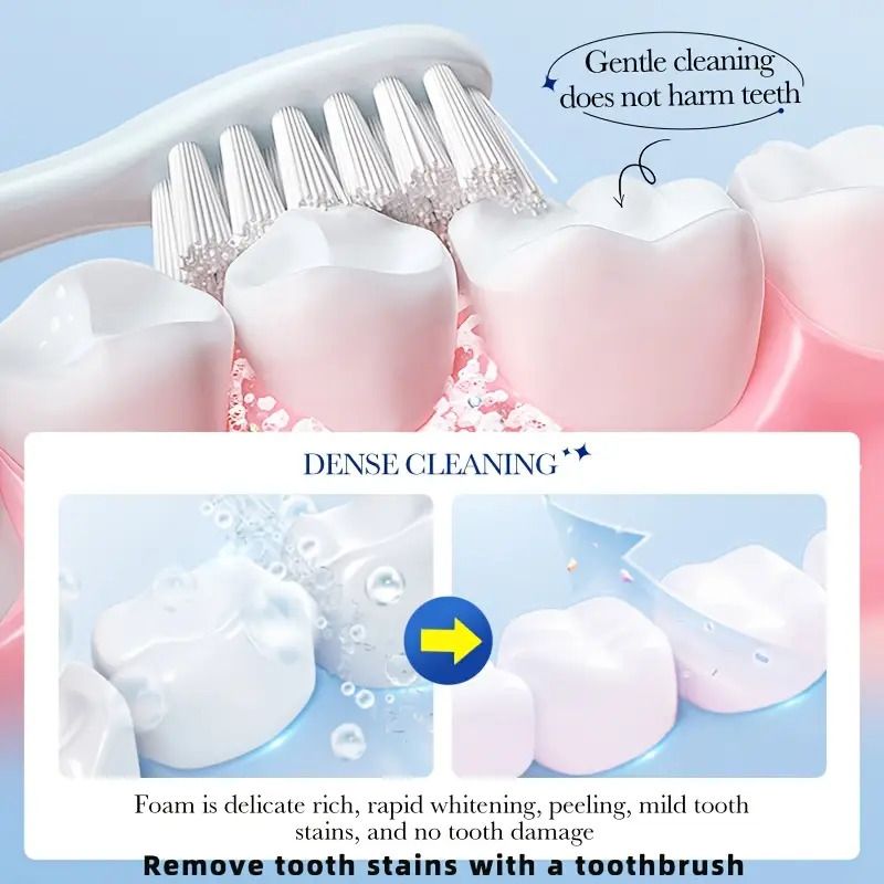 100g Whitening Toothpaste Brightening & Stain Removing Tobacco Stains and Yellow Protect Gums Fresh Breath Whitening Teeth Care