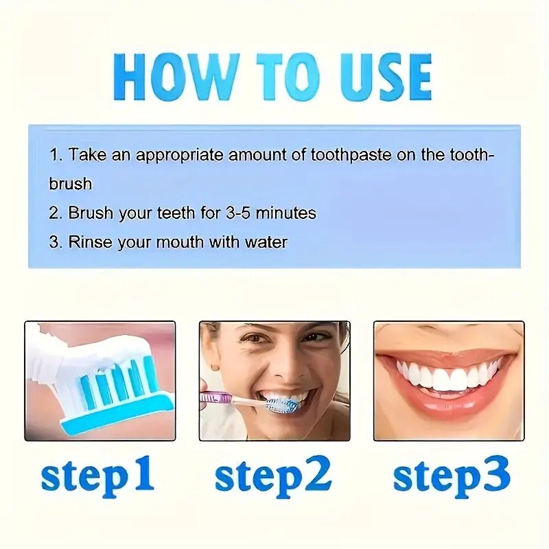 100g Whitening Toothpaste Brightening & Stain Removing Tobacco Stains and Yellow Protect Gums Fresh Breath Whitening Teeth Care