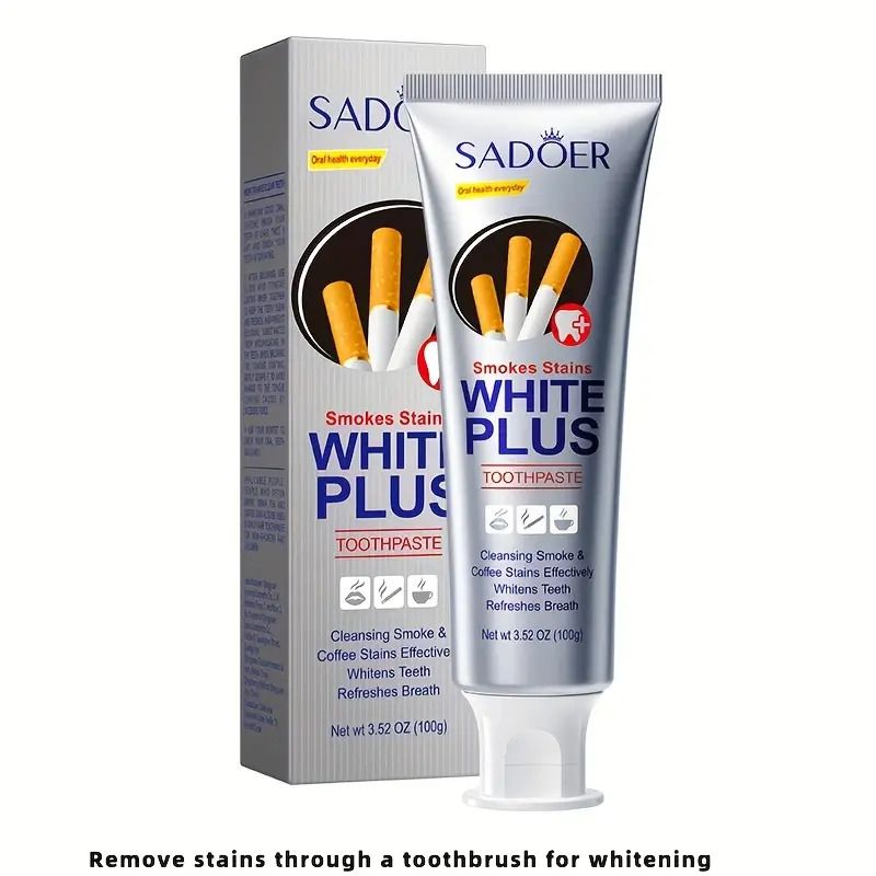 100g Whitening Toothpaste Brightening & Stain Removing Tobacco Stains and Yellow Protect Gums Fresh Breath Whitening Teeth Care